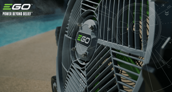 DIE BEIDEN SPRÜHFUNKTIONEN DES INNOVATIVEN EGO VENTILATORS